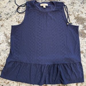 Michael Kors Navy Sleeveless Top